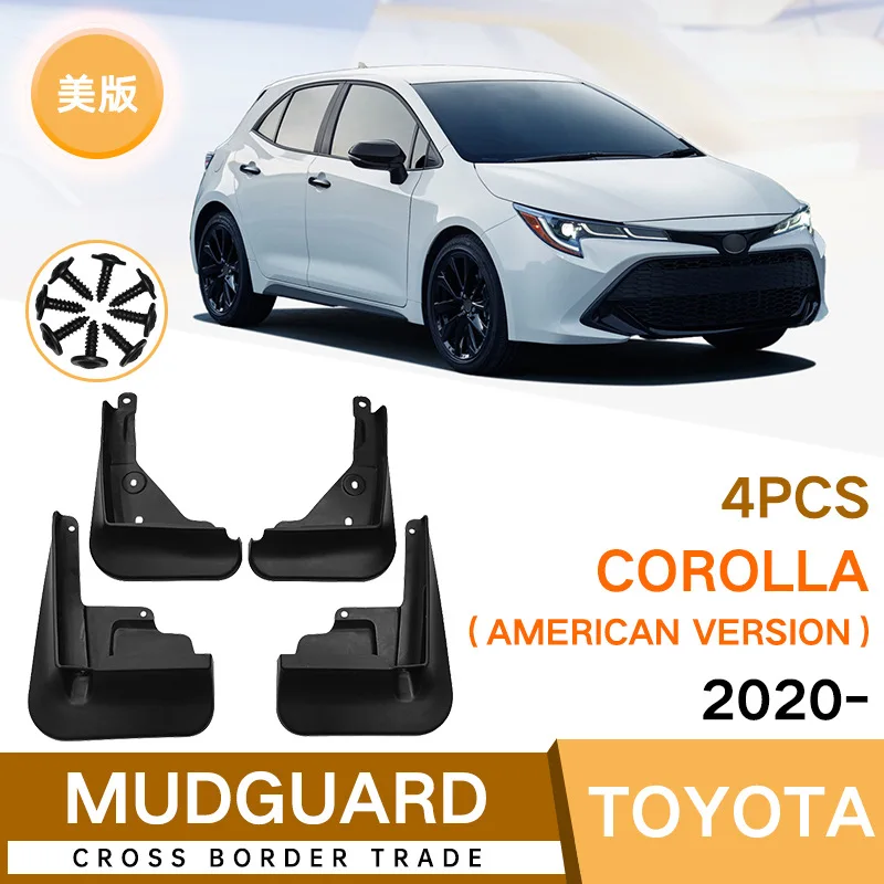 

For Toyota Corolla 2020-2023 Car Molded Mud Flaps Splash Guards Mudguards Front Rear Styling Front Rear Wheel Accessories