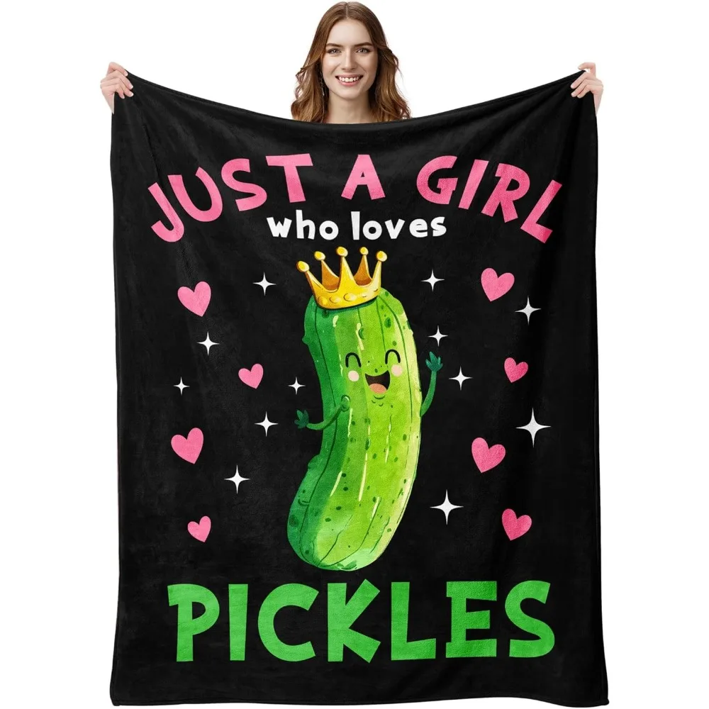 Pickle Gifts Blanket, Funny Pickle Party Decoration Gifts, Best Birthday Christmas  Gift Ideas Blanket