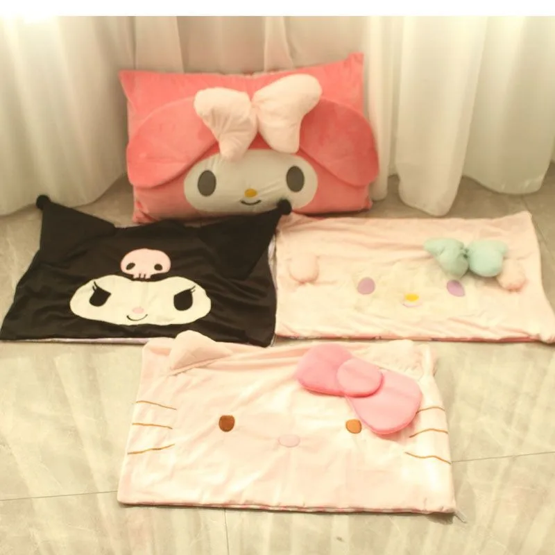 

Sanrio's New Hello Kitty Kuromi My Melody Kawaii Anime Cartoon Pillowcase Dormitory Single Cute Student Fashion Trend Sweetness