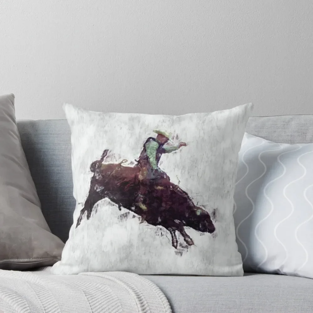 Western-style Bull Rider Rodeo Cowboy Throw Pillow Bed pillowcases autumn decoration Pillow