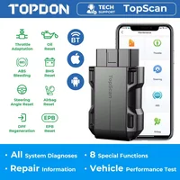 TOPDON TopScan Lite escáner herramienta de diagnóstico inteligente guía de reparación DTC Bluetooth OBD2 lector de código sistema completo prueba activa