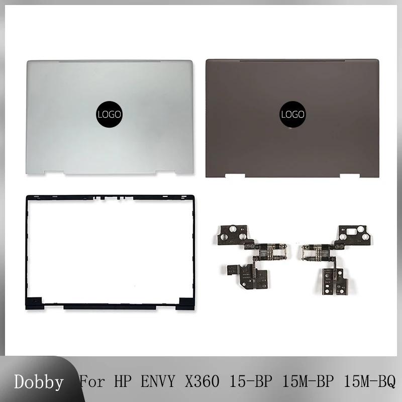 

New LCD Back Cover/Bezel/Hinges For HP ENVY X360 15-BP 15M-BP 15M-BQ TPN-W127 Top Case 924344-001 15.6inch Laptop Housing Lid