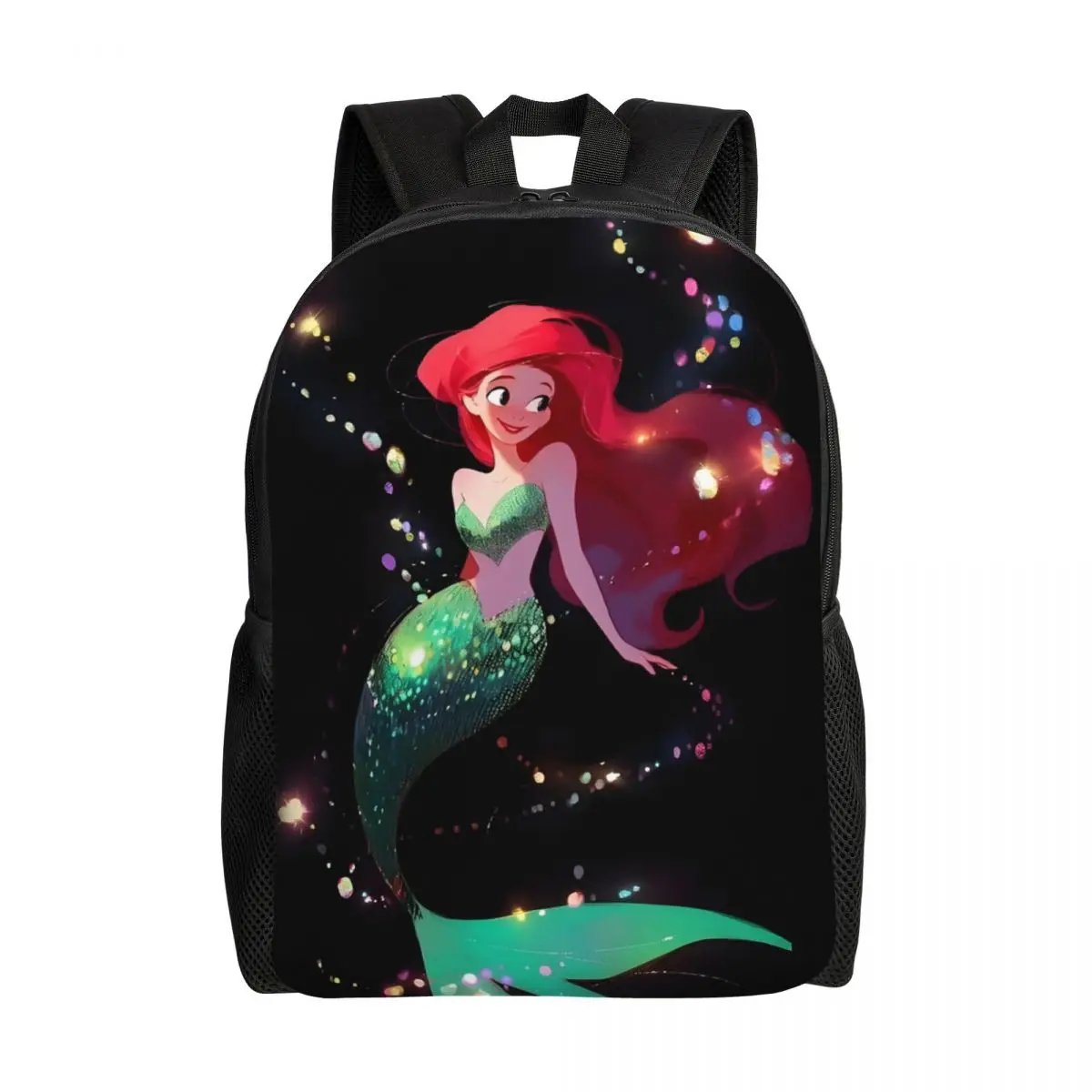 

Custom 3D Print The Little Mermaid Backpacks for Girls Boys Classical Anime School College Travel Bags Women Men Bookbag