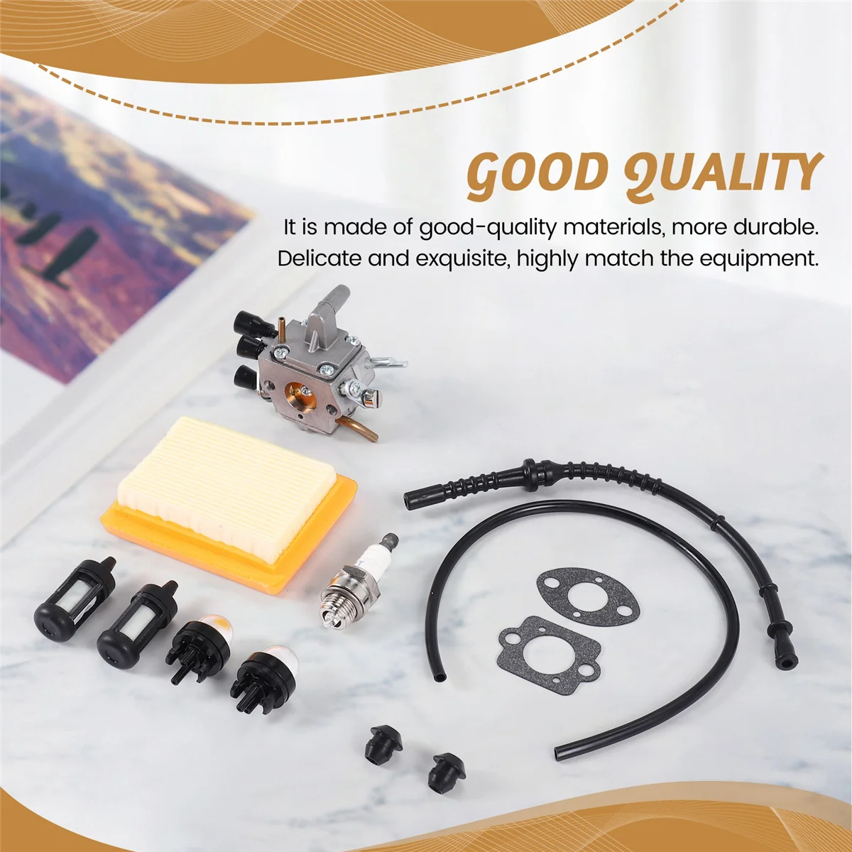 Carburetor Air Filter Bulb Fuel Repower Kit Fit for Stihl FS120 FS200 FS250 FS300 FS350 FR450 String Trimmer HOT