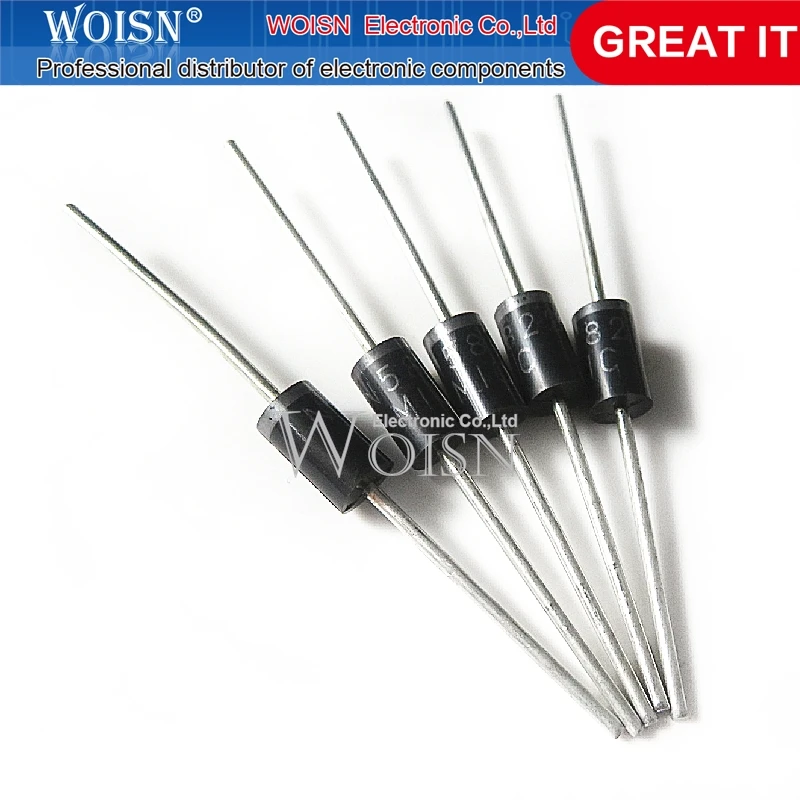 100pcs/lot 1N5822 IN5822 DO-41 In-Line Rectifier Diode