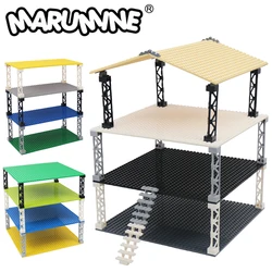 Marumine Duoble-sided Baseplate 32x32 16x32 16x16 MOC Bricks Base Plate Building Blocks Parts Accessories Compatible with 3811