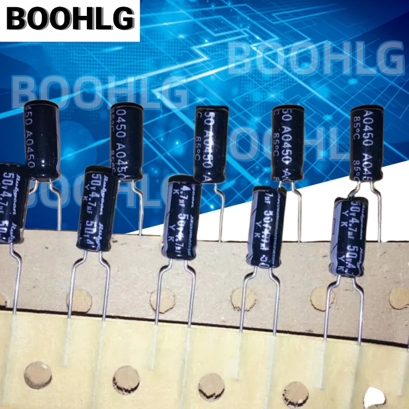50PCS 4.7UF 50V electrolytic capacitor 50V 4.7UF 5X11