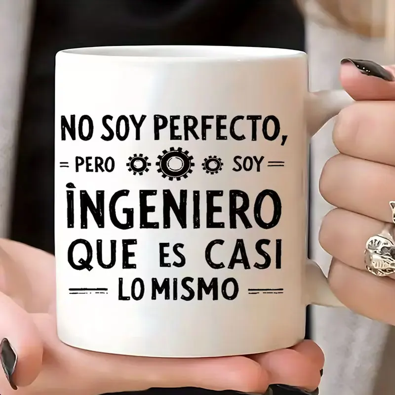 Perfectist Engineer White Ceramic Mug - Unique Gift for Engineering Enthusiasts