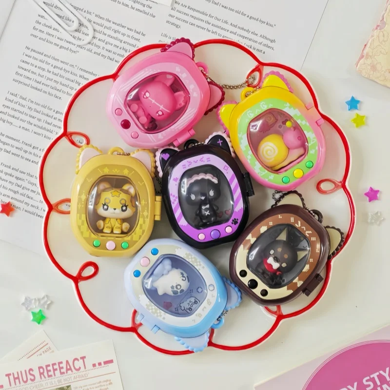 Hot Tomiz Pet Machine  Blind Box First Generation Series Trendy Keychain Toy Mystery Box Creative Storage Box Girl Festival Gift