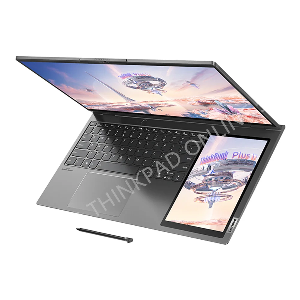 Lenovo-ordenador portátil ThinkBook Plus 17, Intel i7-12700H 12th, 16GB LPDDR5, 512GB SSD, pantalla táctil retroiluminada 3K de 17,3 pulgadas, LCD120Hz