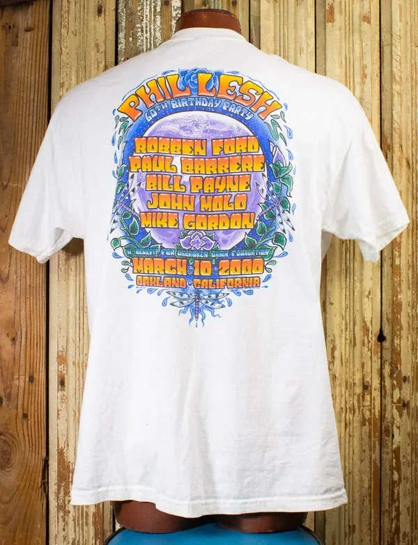 Vintage Phil Lesh 60th Birthday Concert T Shirt 2000 White