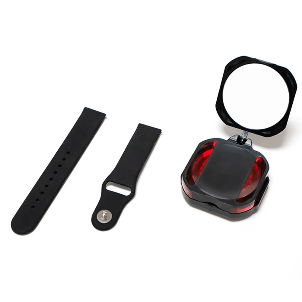 Bicycle Rearview Mirror Wristband Adjustable Angle Wrist Rear View Mirror 360 Degree Rotation Cycling Mirror Cycling Accessories