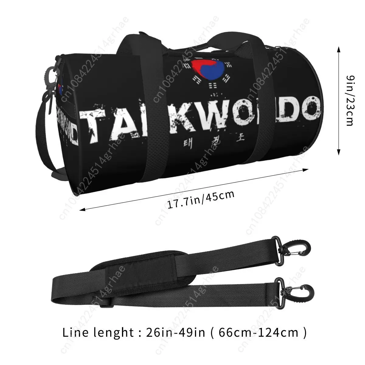 Korea Taekwondo Gym Bag Martial Arts Black Weekend Sports Bags Gym Accessories Training Handbag Novelty Fitness Bag For Men