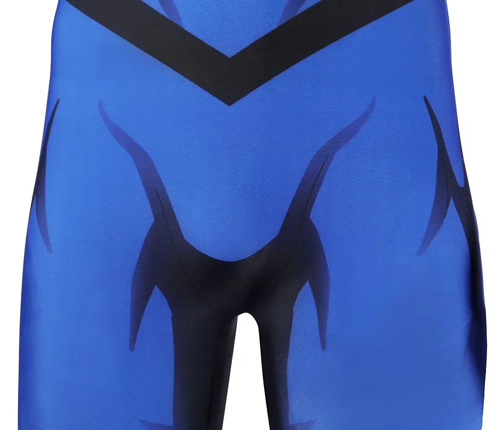 Mark Grayson Cosplay Tak Terkalahkan Musim 3 Mark Kostum Biru Elastis 3D Dicetak Zentai Setelan Masker Pakaian Halloween Custom Made