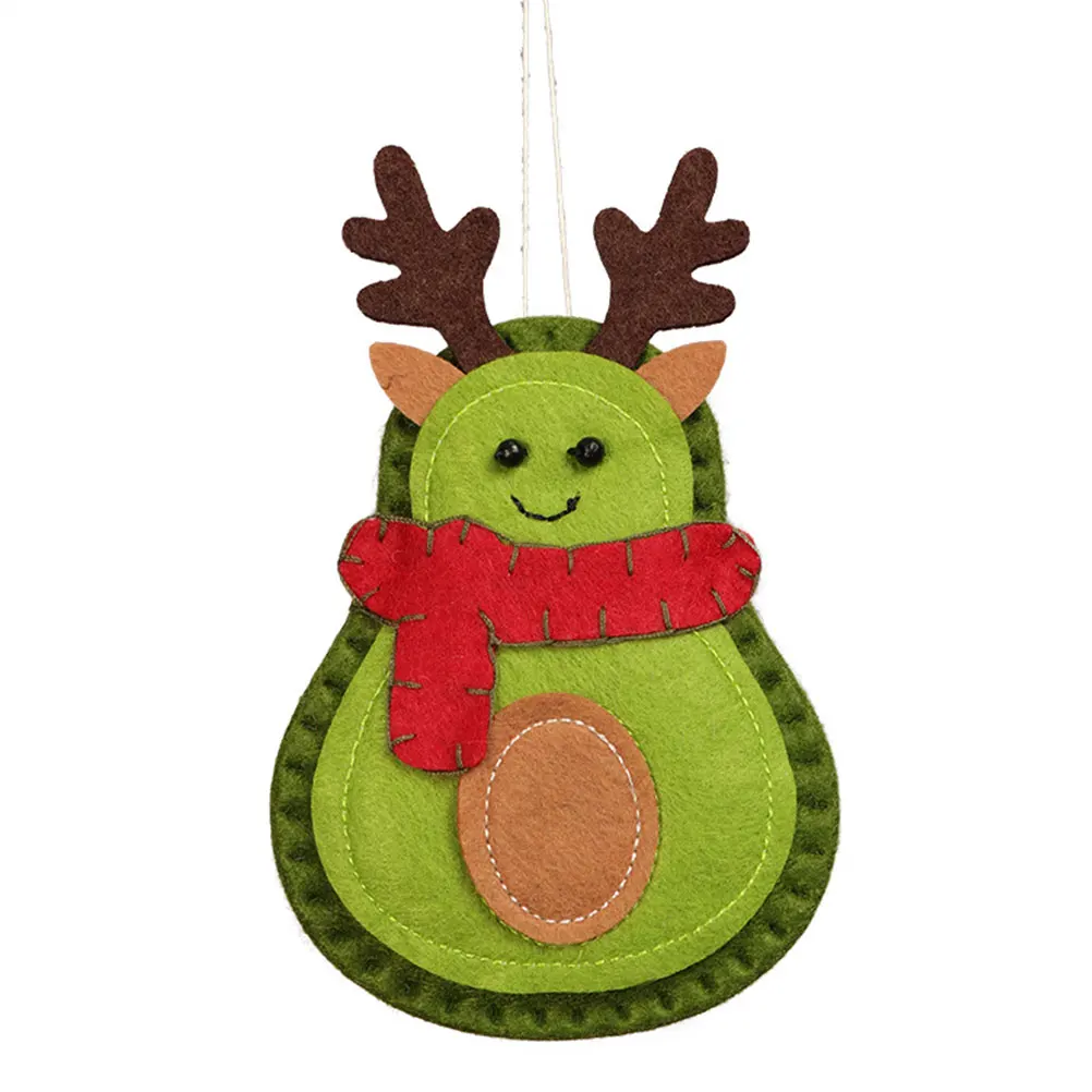 

3 Pcs Christmas Avocado Hanging Ornament Decoration Tree Pendant Xmas Ornaments