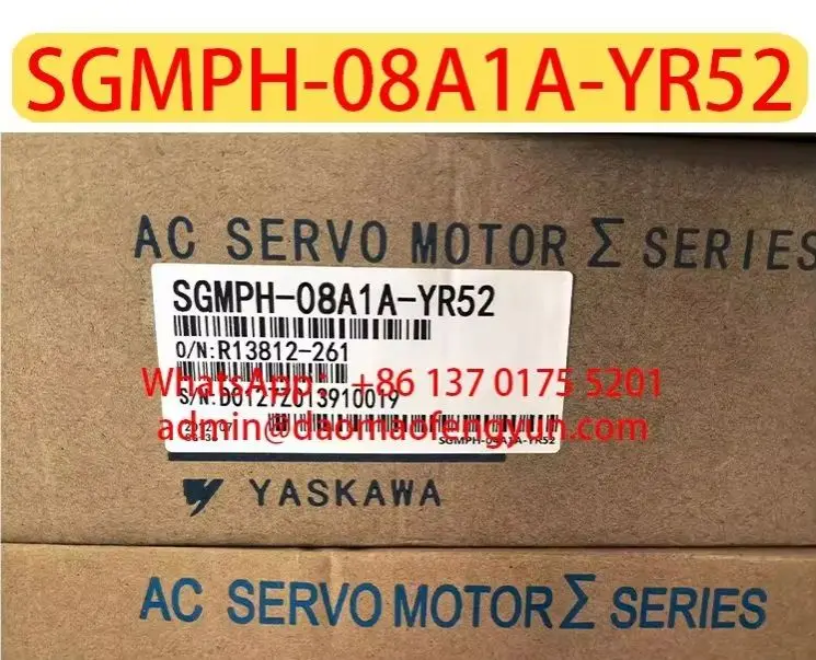 Original Genuine，SGMPH-08A1A-YR52 Brand New Servo Motor，SGMPH 08A1A YR52，Fast shipping，in stock
