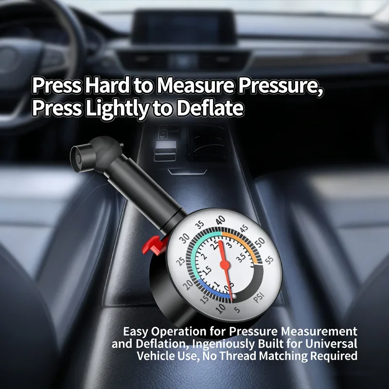 Car tire pressure gauge, high-precision tire pressure detector, car tire pressure display meter, tire pressure gauge monitoring