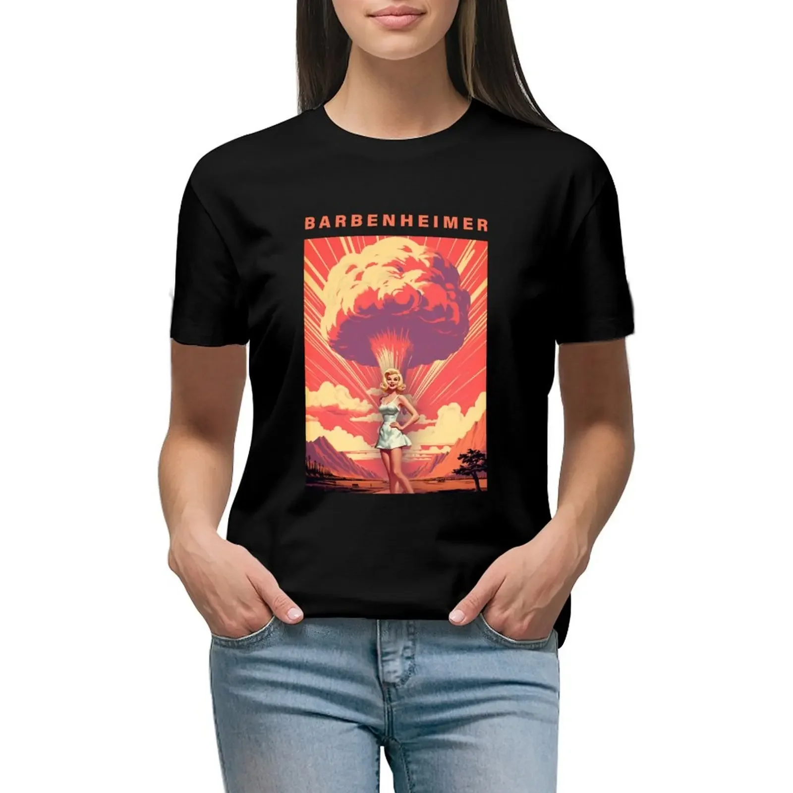 

BARBENHEIMER 2023 T-Shirt sublime Aesthetic clothing vintage clothes customs design your own Summer Women's clothing