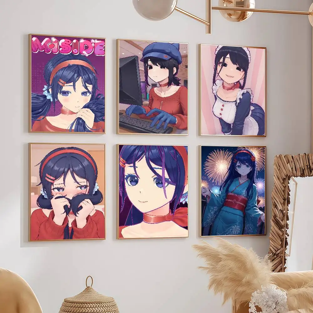 

Game Cartoon Character Mita Posters Dormitory Decorations Bedroom And Living Room Wall Murals Souvenirs