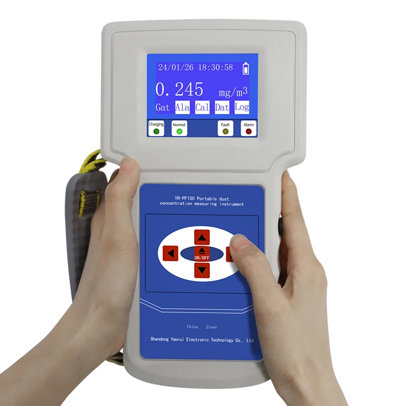 TSP YAOAN Factory Price Handheld Portable Dust Monitor Pump Gas Detector LCD Screen ABS Handheld Dust Measuring Instrument