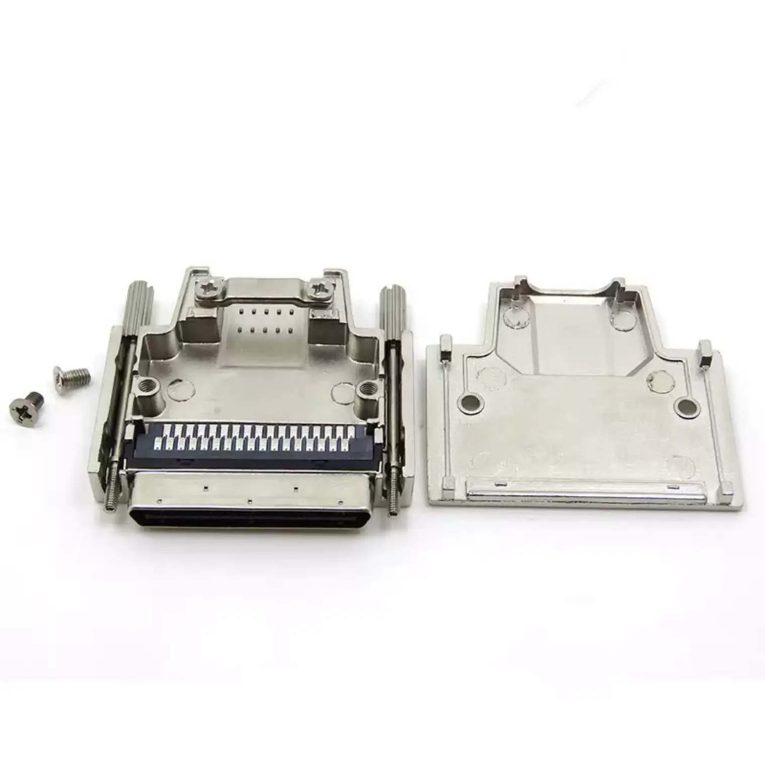 VHDCI 68P plug connector SCSI 68Pin male metal shell MINI small 68 with iron shell solder wire type