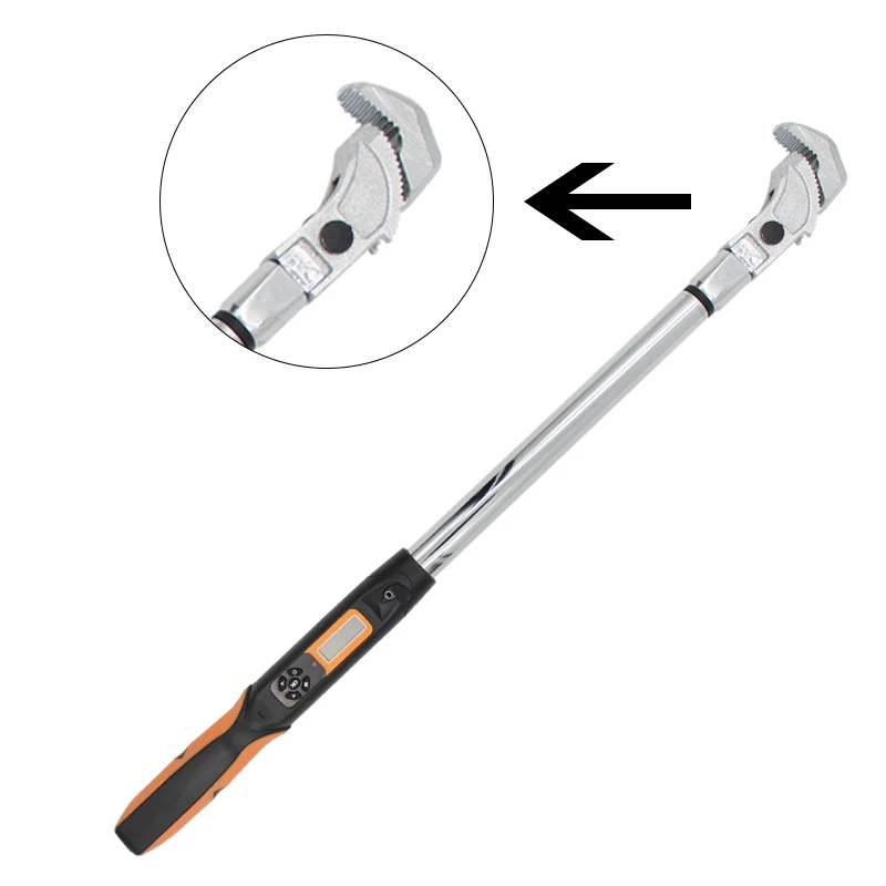 

Rebar Head Digital Torque Wrench 1/2 Inch Adapter Bicycle Repair Tools 20.5~410N.M Accuracy 3% Adjustable Torque Wrench