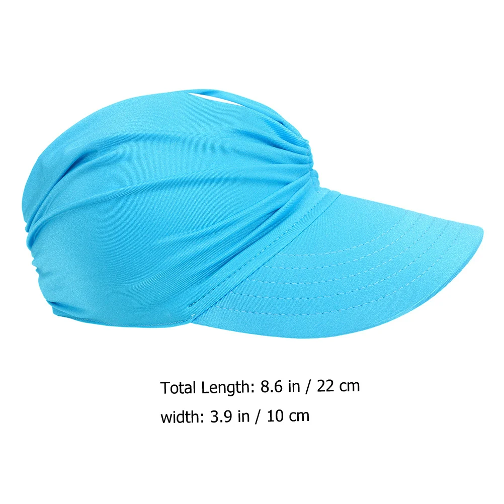 

Kids Sun Hat Beach Children Protection Sky-blue Nylon Visor Toddler Hats Breathable Summer Outdoor Travel Sunshade
