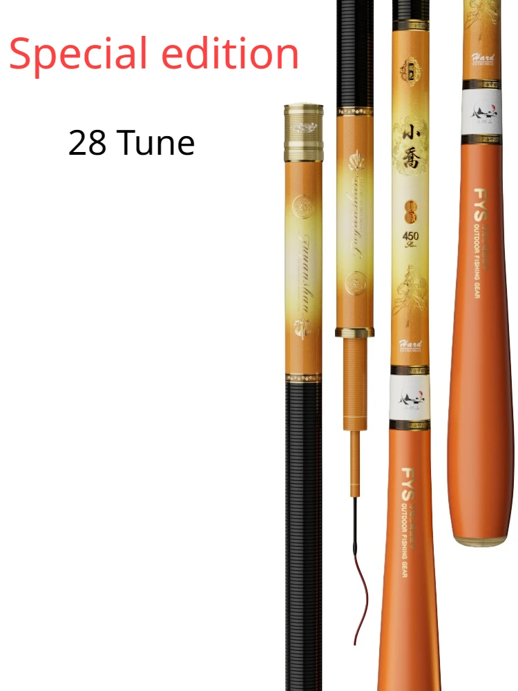 FYS 2.7-7.2m 19/28 Tune Crucian Carp Hand Rod Ultralight Hand Rod Super Hard Taiwan Fishing Rod Vara De Pesca