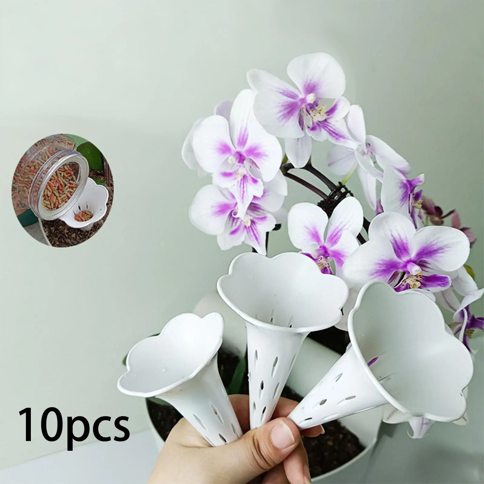 Plant Aeration Tube with White Ventilation Pipe Accurate Watering Stake Gardening Accessories for Home and Office Pots