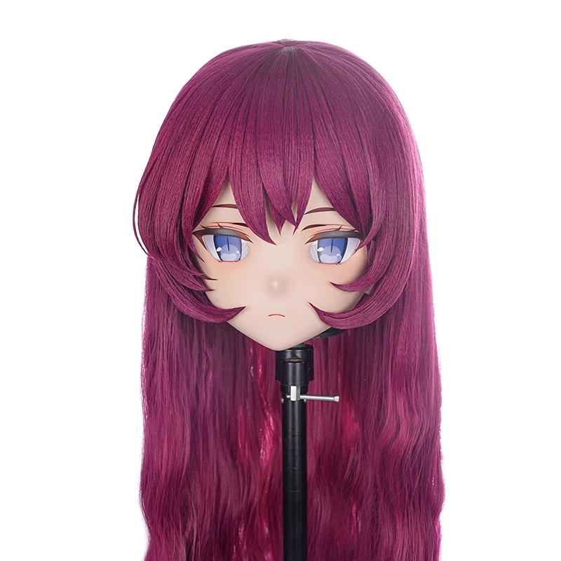 맞춤형 풀 헤드 여성/소녀 수지 Kig 마스크 애니메이션 피규어 코스프레 BJD 마스크 일본 애니메이션 역할 놀이 Kigurumi Doll Mask
