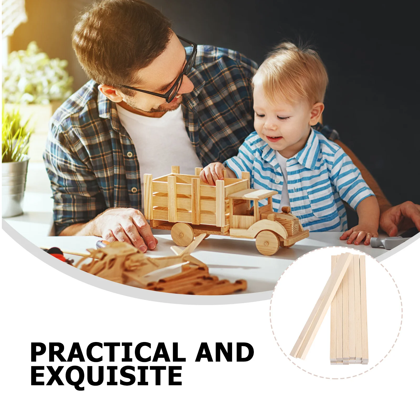 

20pcs Solid Wood Square Dowels 100Cm Long Unfinished Pine Sticks Smooth For Diy Crafts Plant Support Tiered Cake Decor Wooden