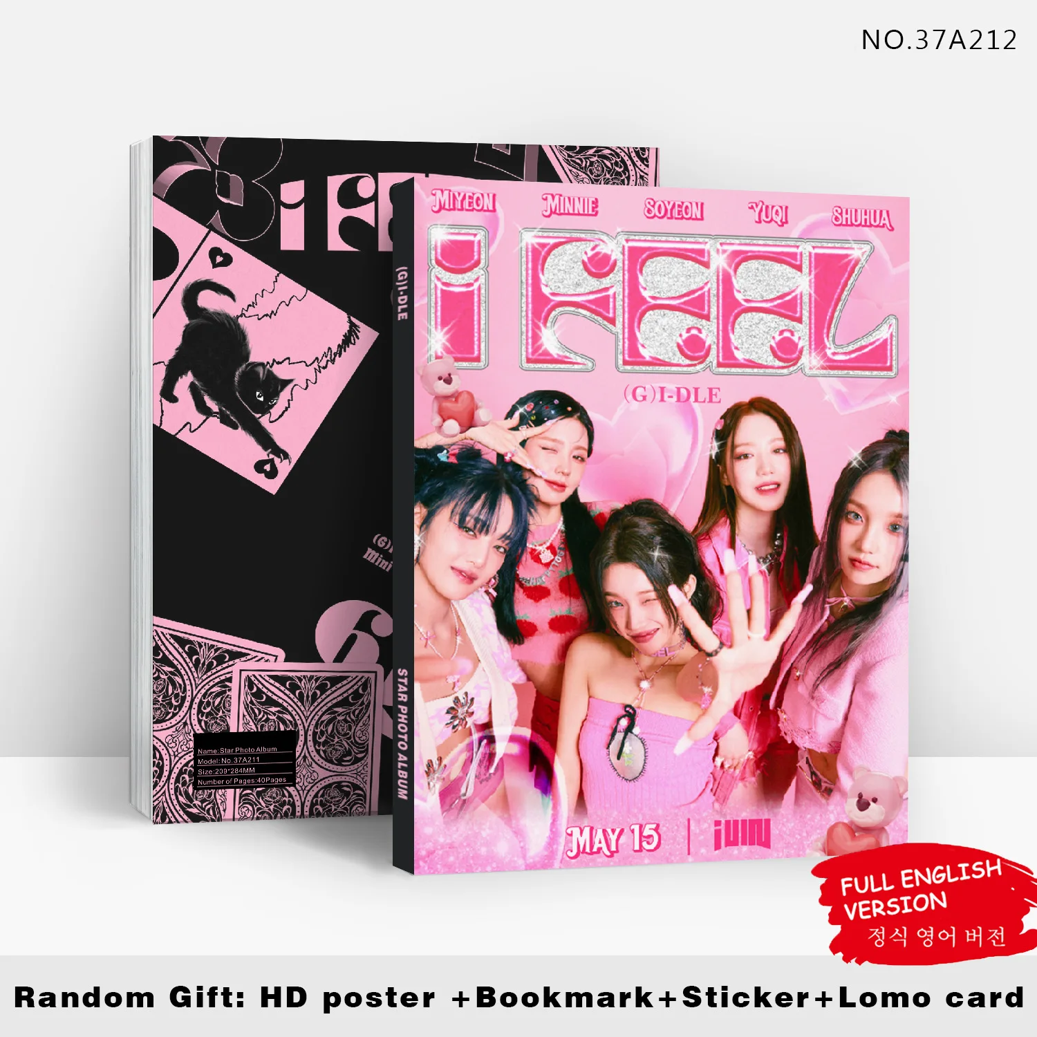 (G)I-DLE Idol Girl Group New Album I FEEL Series Poster Collection MiYeon Minnie SoYeon YuQi ShuHua Photo Collection Fans Gifts