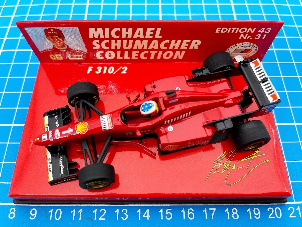 

Minichamps 1:43 F1 F310/2 1996 Michael Schumacher Simulation Limited Edition Resin Metal Static Car Model Toy Gift