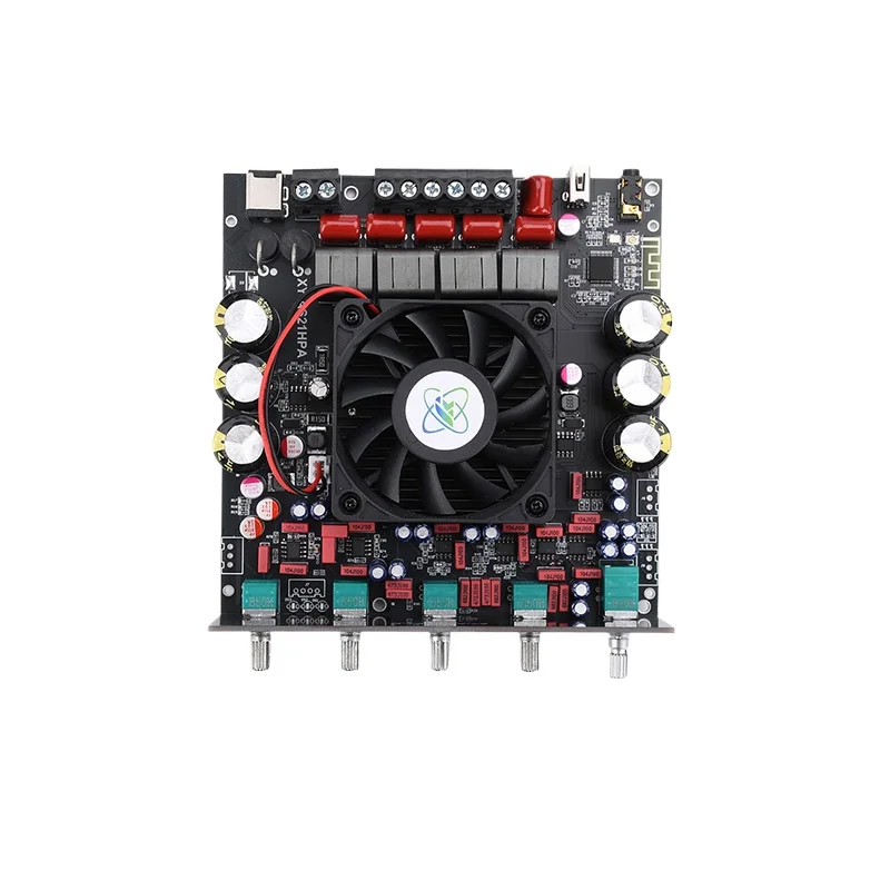 

AS21HPA Высокомощный цифровой усилитель мощности Bluetooth 2,1-канальный сабвуфер 300 Вт * 2 + 600 Вт импортный TPA3255