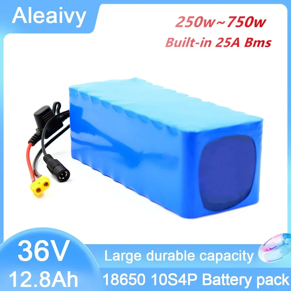 

36V 12.8Ah Built-in bms Lithium Battery Pack 10s4p 18650 3200mAh 750W 500W 450W 350w Ebike Electric Car Bicycle Motor Scooter