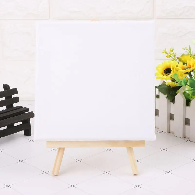 Wood Mini Easel Frame Tripod Display Meeting Wedding Table
