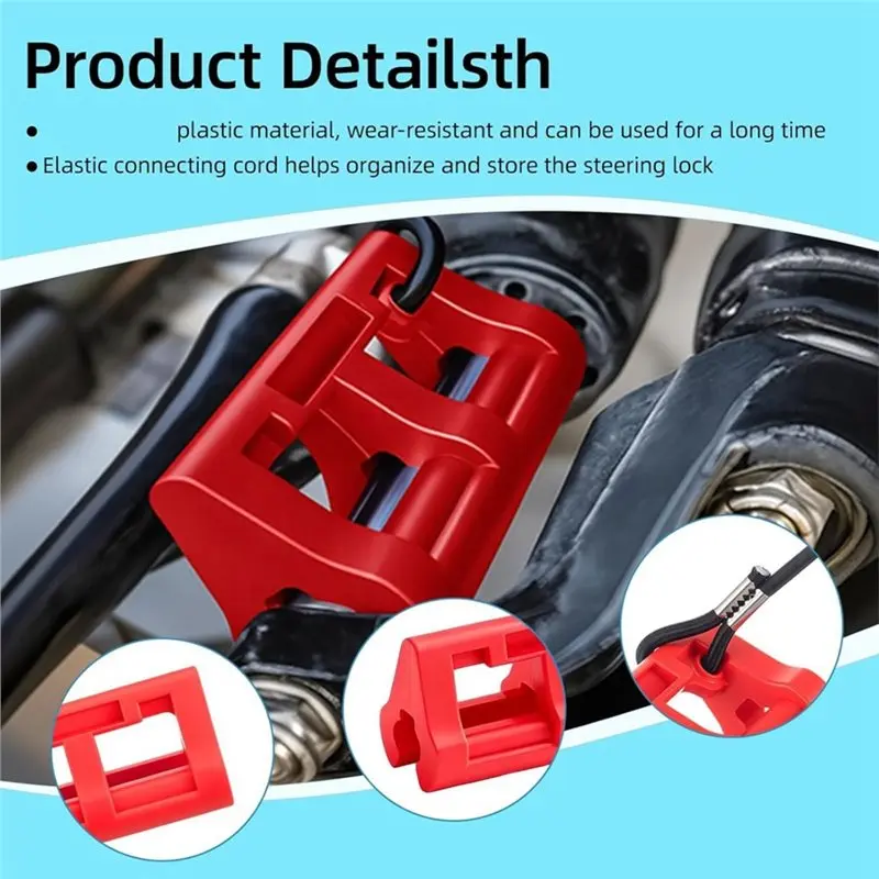 A60E-Hydraulic Steering Clip 2 Pack Outboard Steering Locks Keep Motor In Position For Boat When Towing