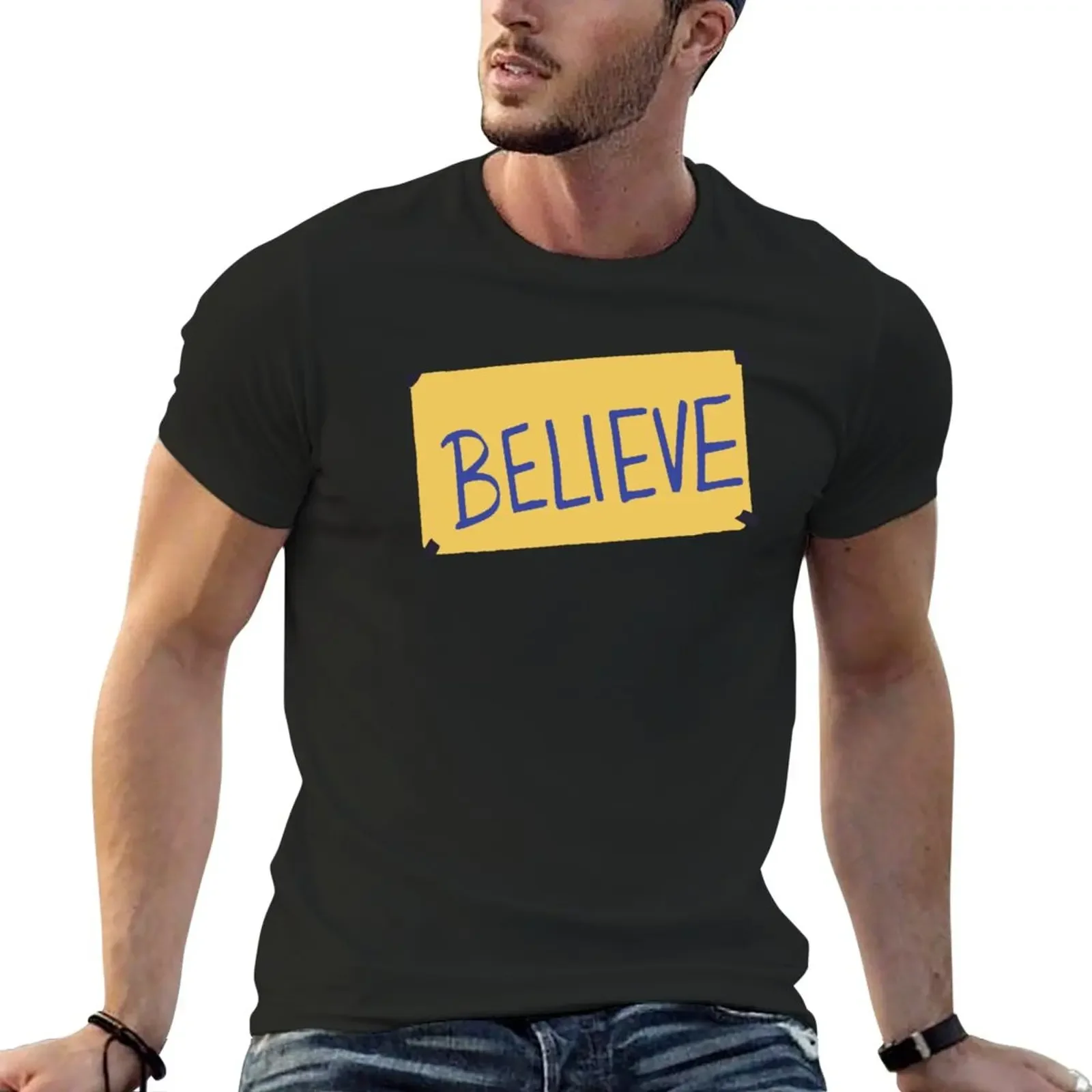 New BELIEVE-TED T-Shirt Blouse for a boy workout shirts for men