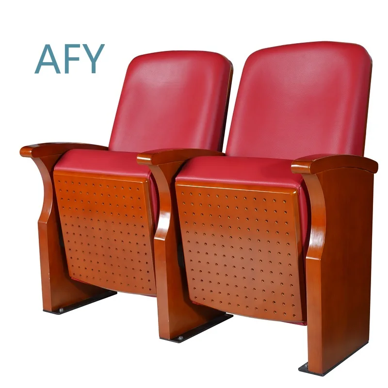 Economical Leather Theater Chair for Cinema Auditorium Audience Seating Armchair Multipurpose Indoor Event Venue Furniture