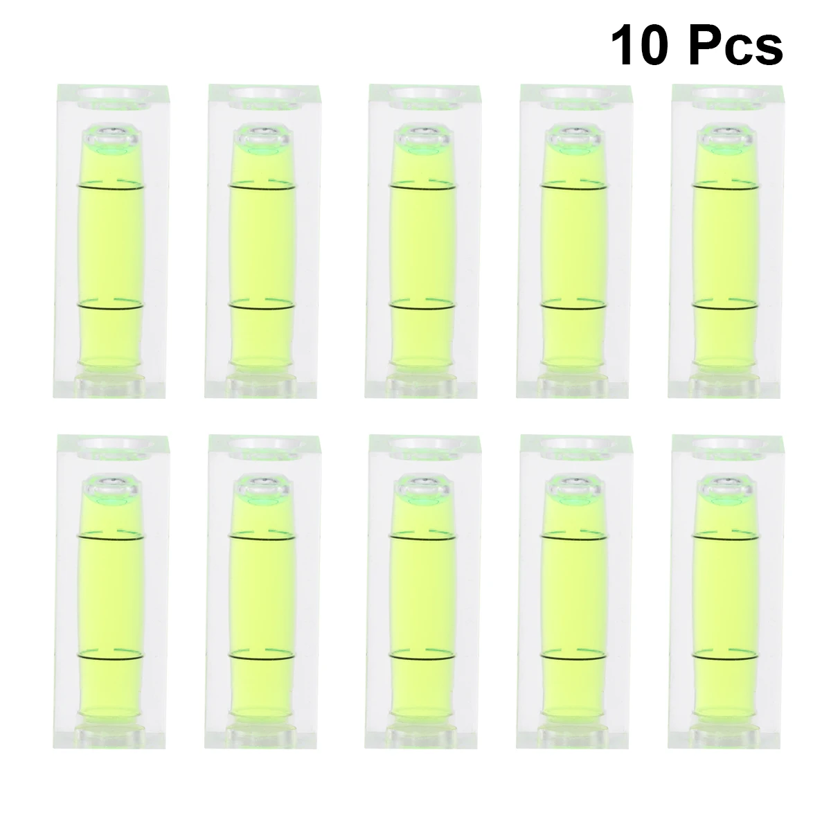 

10pcs Mini Leveling Ruler Vials Spirit Bubble Precision Bar Strip Line Wood Tools Furniture Placement Carpentry Measuring