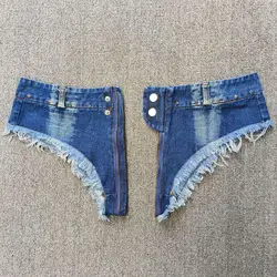 Sexy Zipper Open Denim Shorts Women Summer New Hot Pants Low Waist Shorts Jeans Y2k Shorts