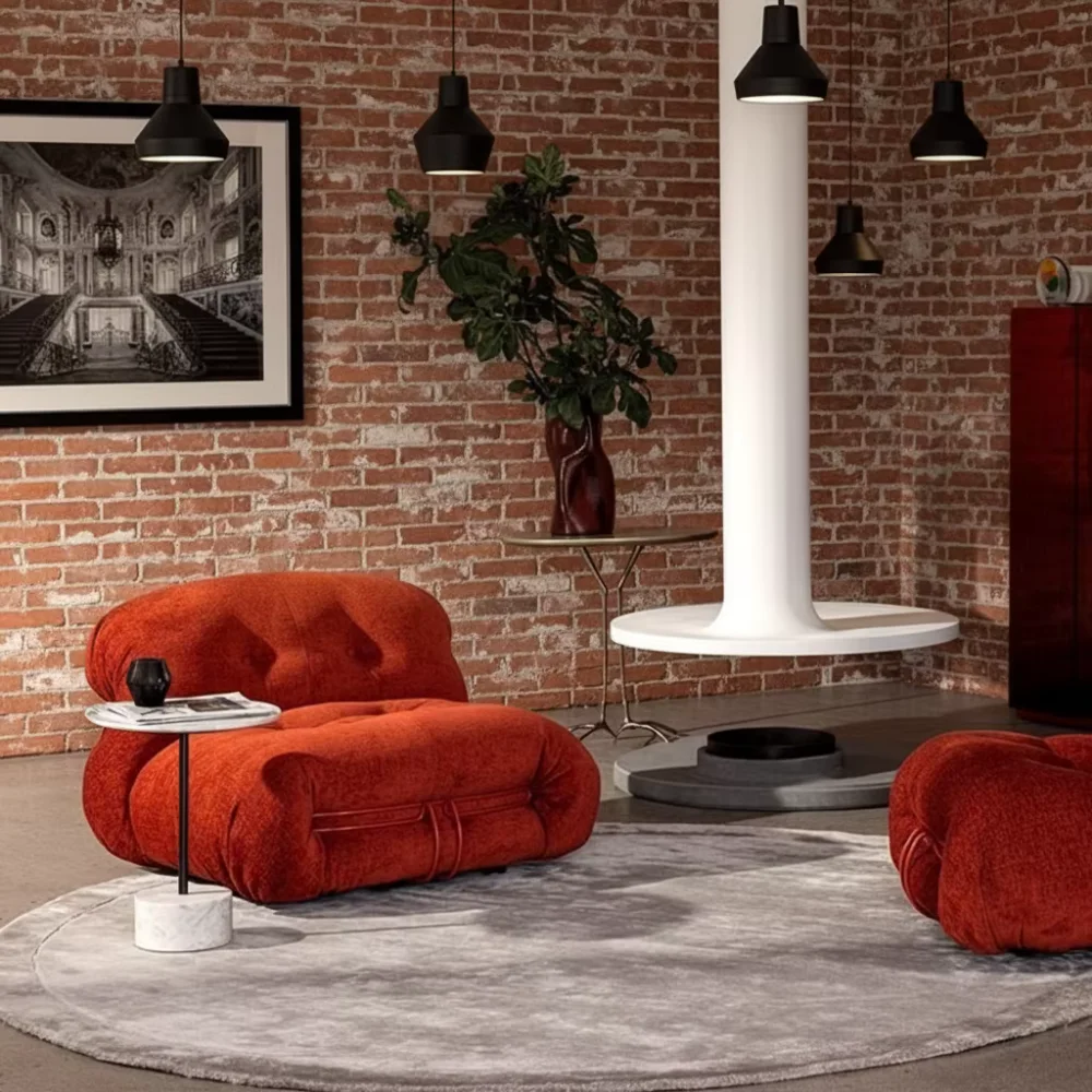 

✿–q Retro Creative Hippo-Shaped Lazy Sofa for Family Resort Kids' Club, Parent-Child Hotel Suite & Children' s Playroom