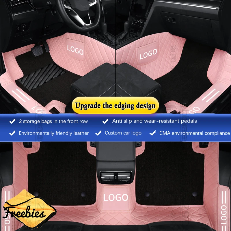 Customized Car Floor Mats 100% For Seat Arona Leon Ateca Tarraco Ibiza Alhambra Toledo Arona Interior Details Auto Accessories