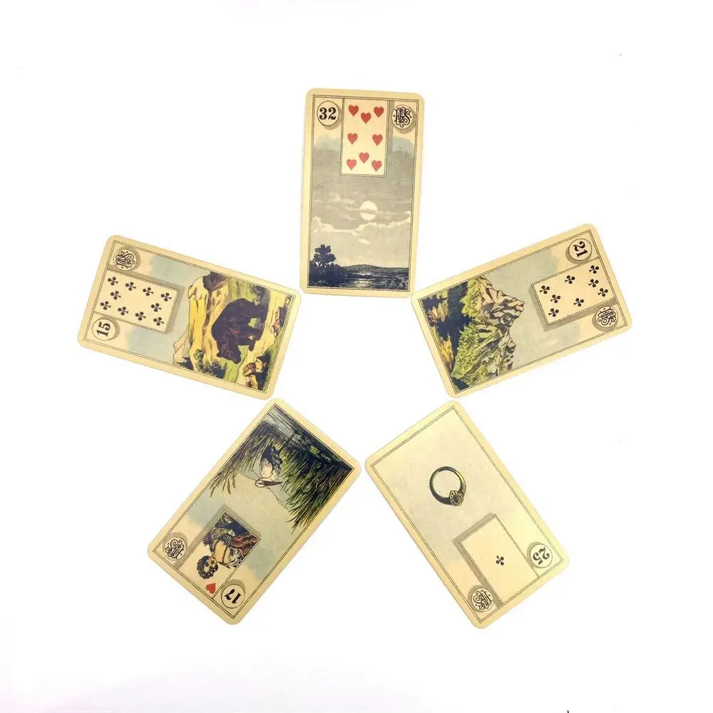 New Arrival wysokiej jakości Laura Tuan Lenormand Oracle karty tarota wróżenie wróżenie kaletowanie gra planszowa