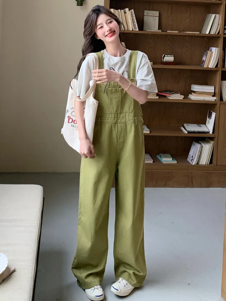 

Новый женский комбинезон для весны и лета: свободный крой, высокая талия, для повседневной носки