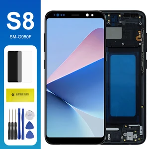 Reemplazo de pantalla de pantalla TFT S8 TFT para Samsung Galaxy S8 SM-G950F G950FD LCD Pantalla Táctil Conjunto de digitalización de pantalla táctil con marco 8 Mejores Galaxy S8 LCD - №8