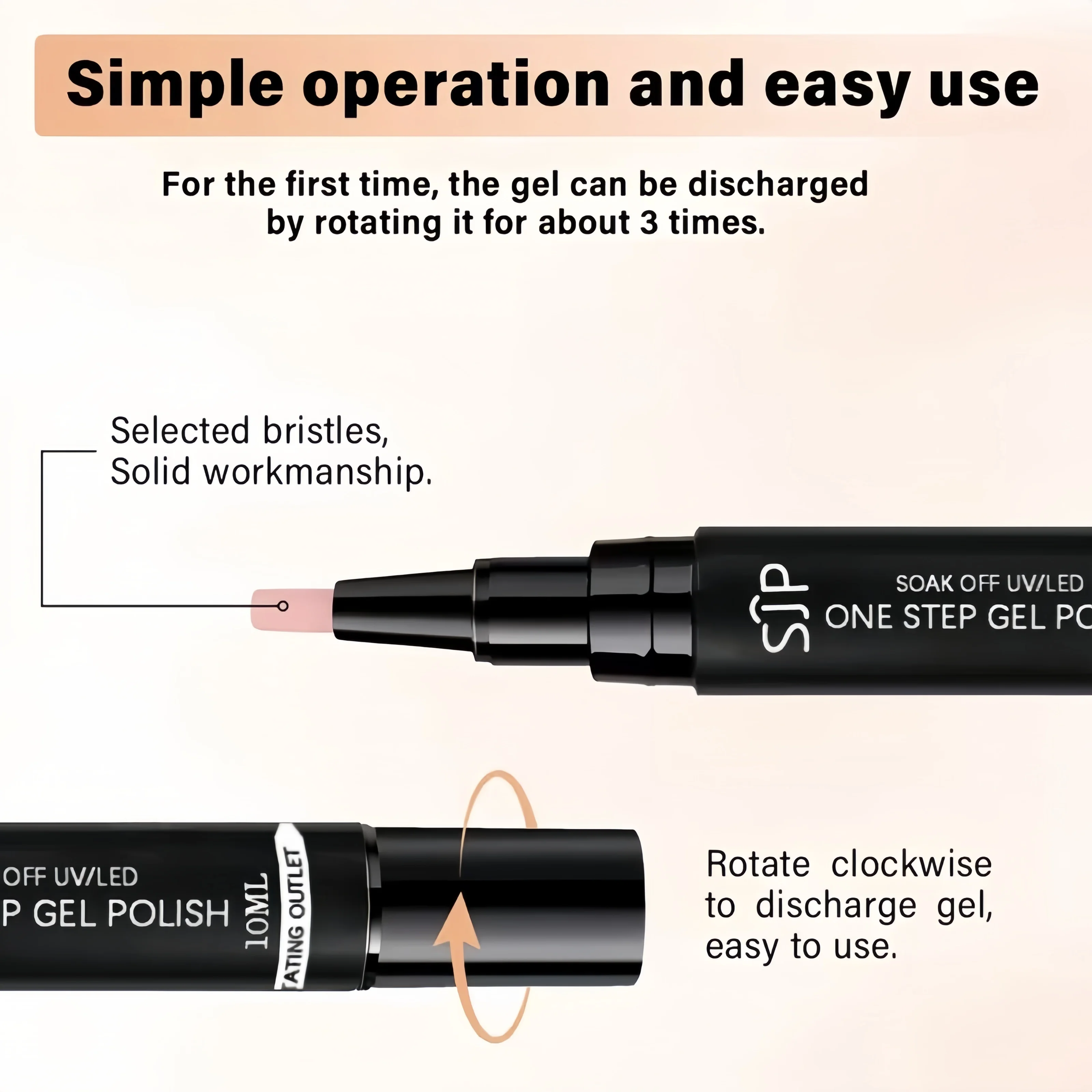 10 ml One Step Cat Eye Gel Nagellackstift, Drei-in-Eins-Gel, hohe Sättigung, langlebig, Salon und Heimgebrauch, modischer Stift – Detail 11