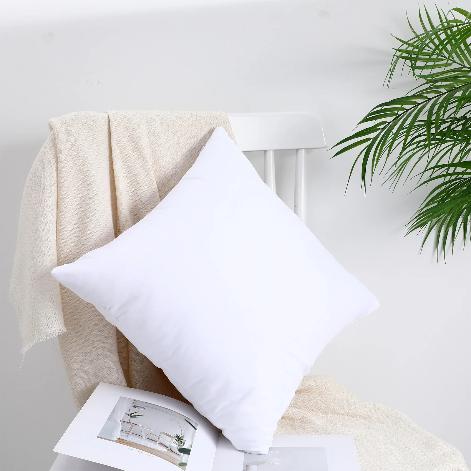 

4Pcs Sublimation Pillow Covers White Blank Cushion Cases Heat Transfer DIY Pillowcase Decorative Sofa Throw Pillow Protector