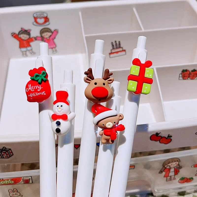 36pcs  Christmas press pen student gifts pen gifts cute press brush questions good-looking pen learning gifts wholesale B