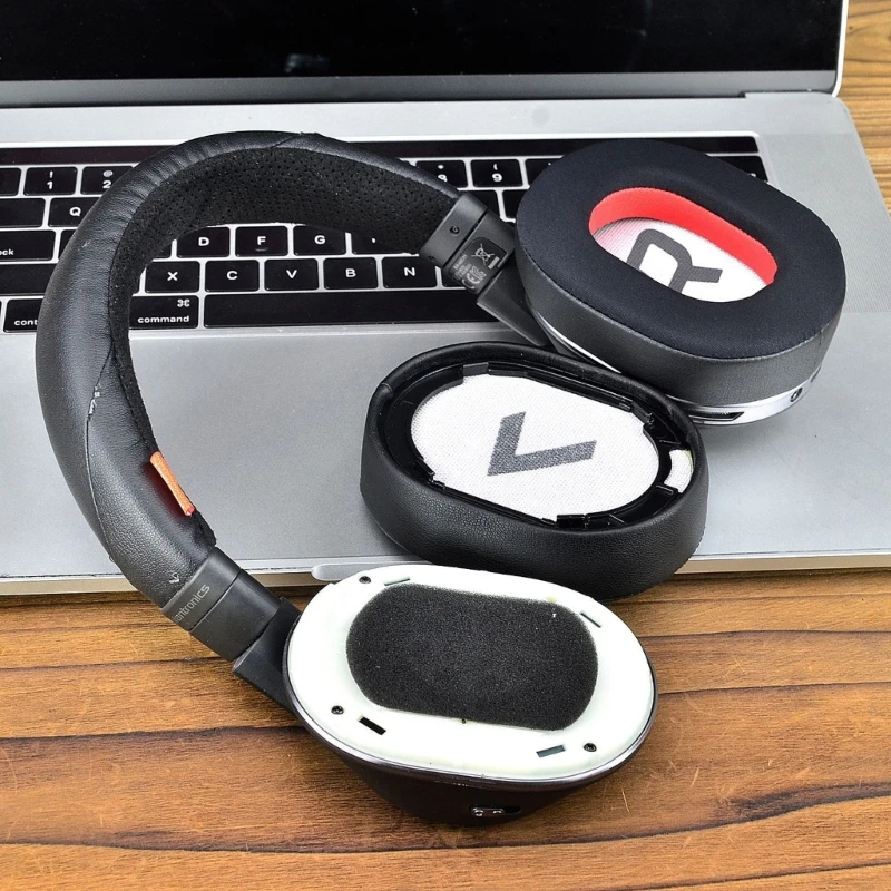 อัพเกรดแผ่นรองหูฟังเจลทำความเย็นสำหรับชุดหูฟัง Backbeat pro2 แผ่นรองหูฟังบล็อกเสียงรบกวน D46B